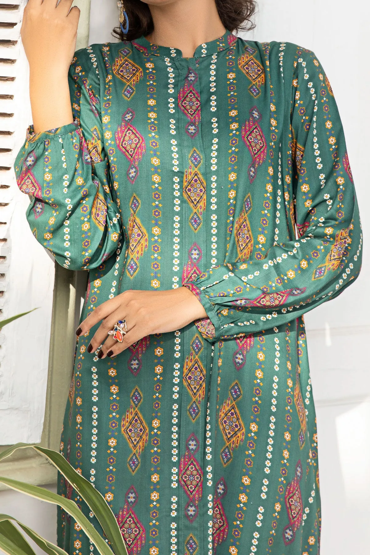 1PIECE DIGITAL PRINT LINEN KURTA  | DPLK-52