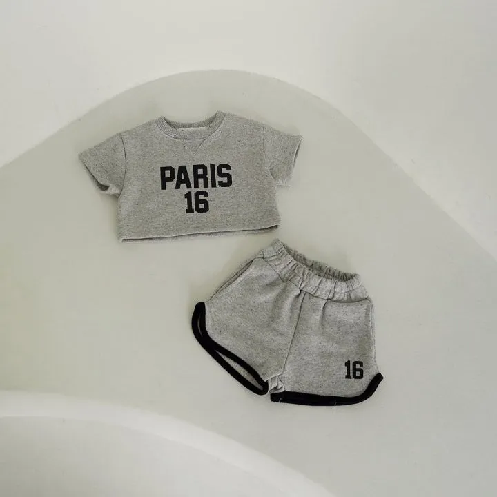 2 Pieces Set Baby Kid Girls Letters Tops And Shorts Wholesale 24030123