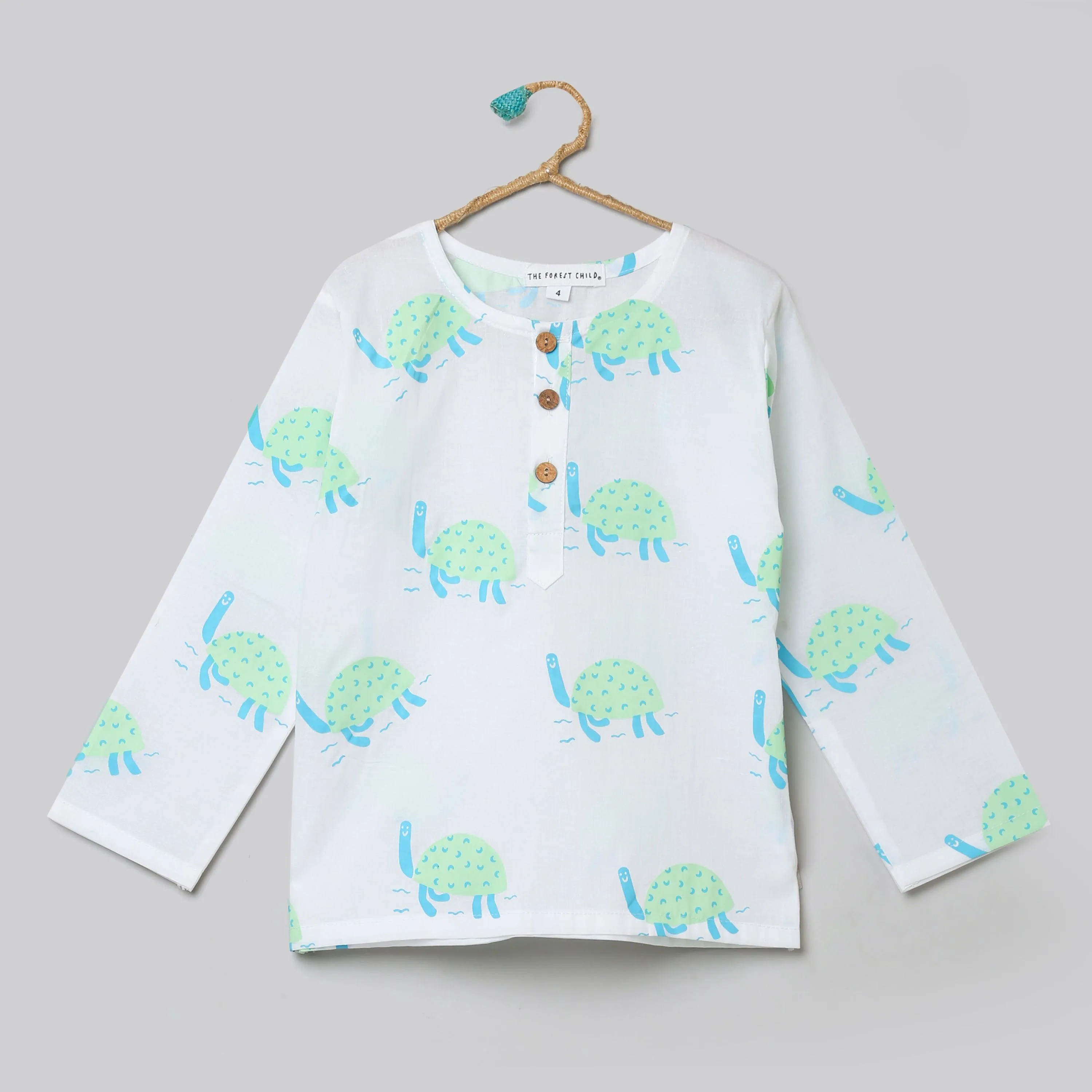 A Bale of Turtles Kurta Pyjama Set