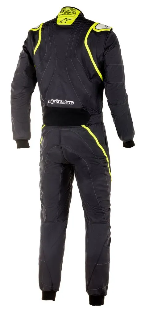 ALPINESTARS 3355020_155_44 GP RACE v2 Racing suit, FIA 8856-2018, black/fluo yellow, Size 44