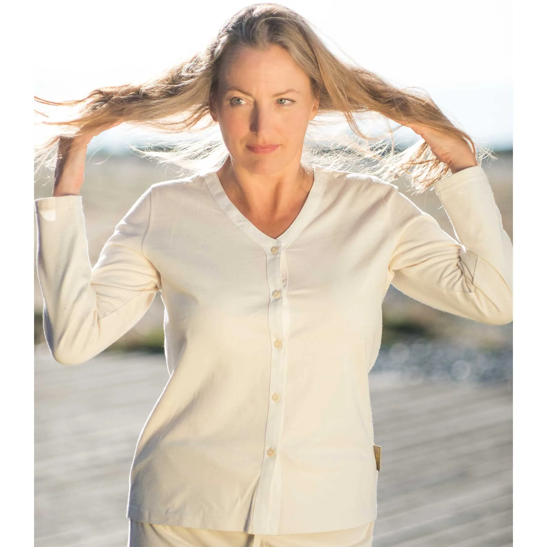 AVIGNON 100% Organic Prima Cotton Jersey Shirt / Lounge Top (Discontinued)