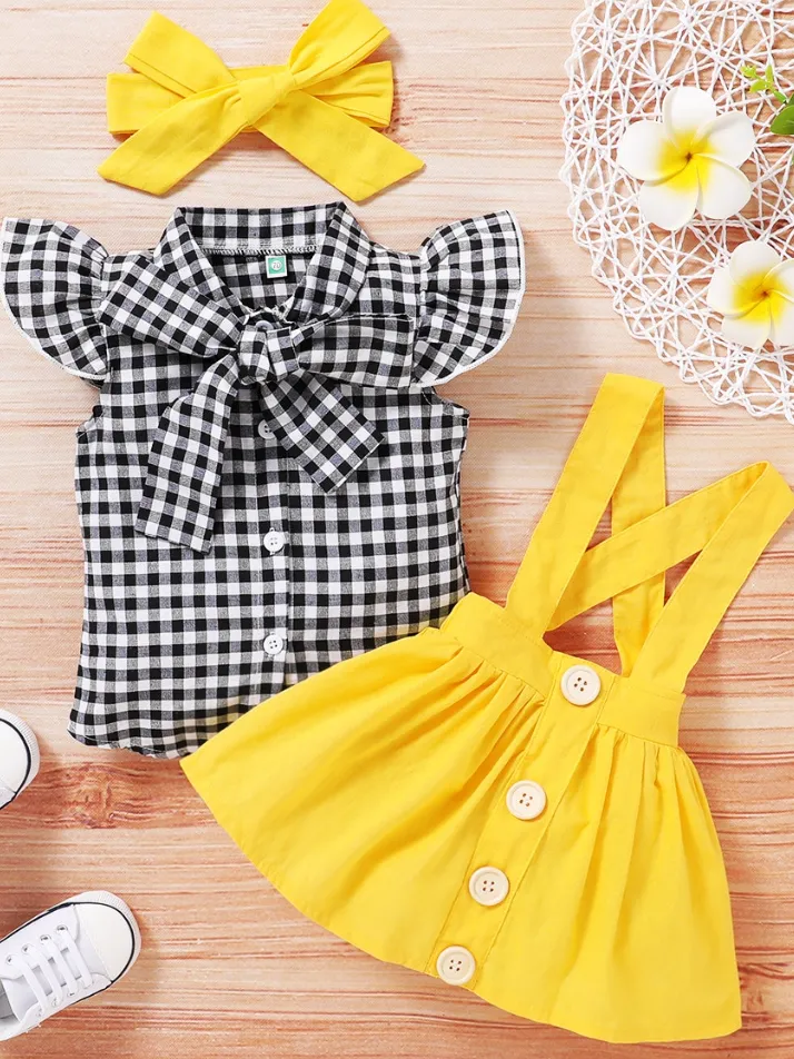 Baby Bright As The Sun Top with Skirt Set