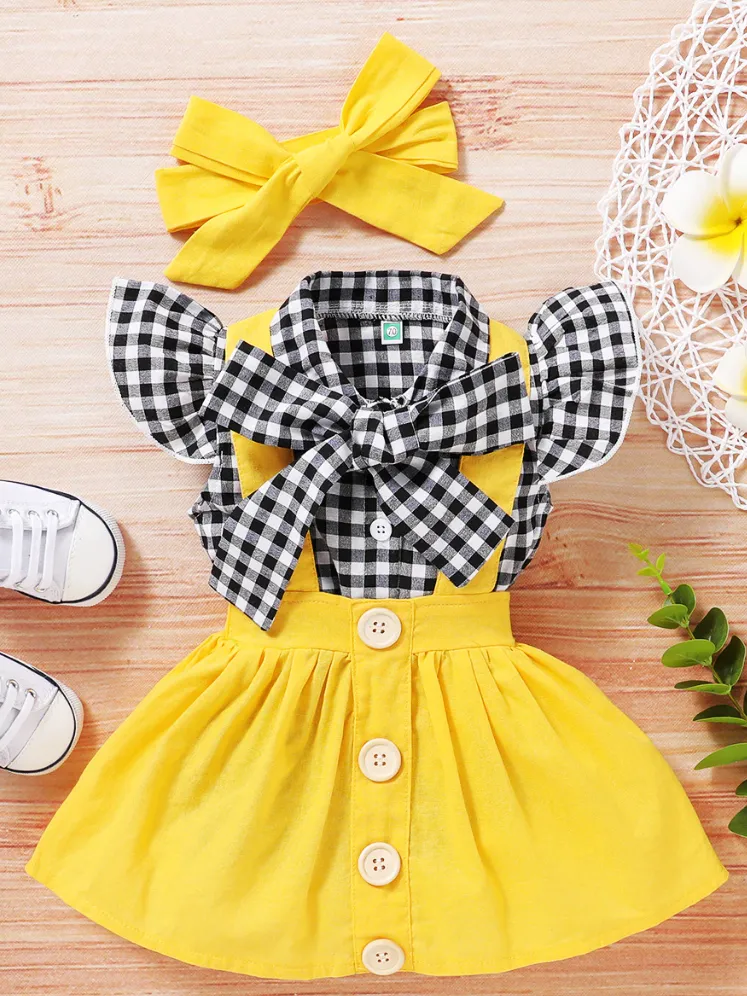 Baby Bright As The Sun Top with Skirt Set