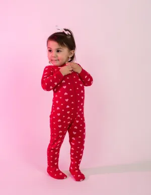 Baby Footed Hearts Pajamas