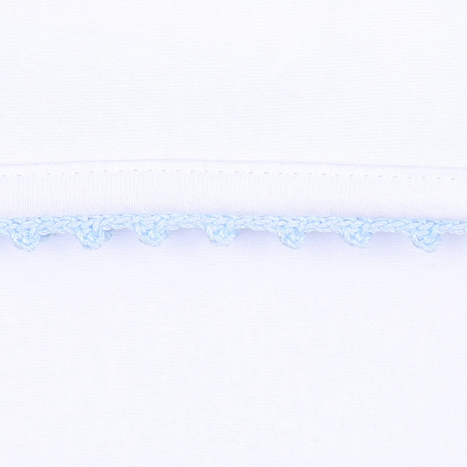 Baby Joy Converter with Light Blue Crochet Trim