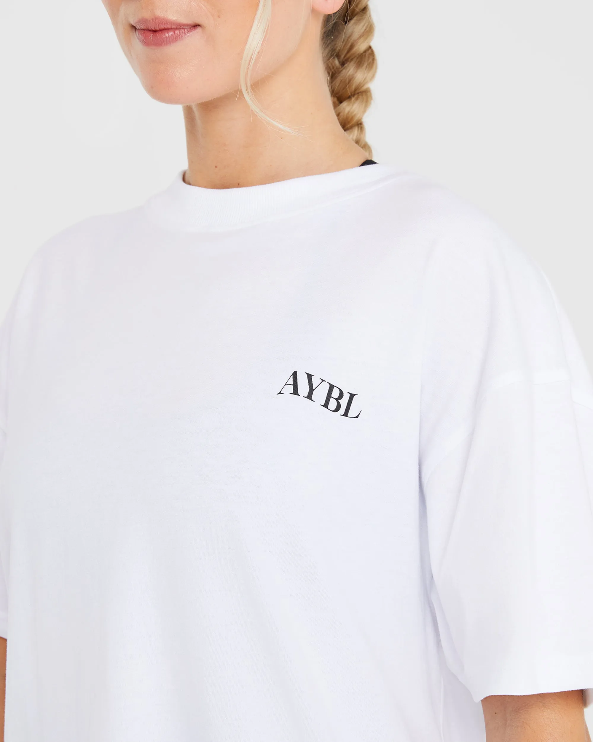 Be Good To Yourself Oversized T Shirt - White