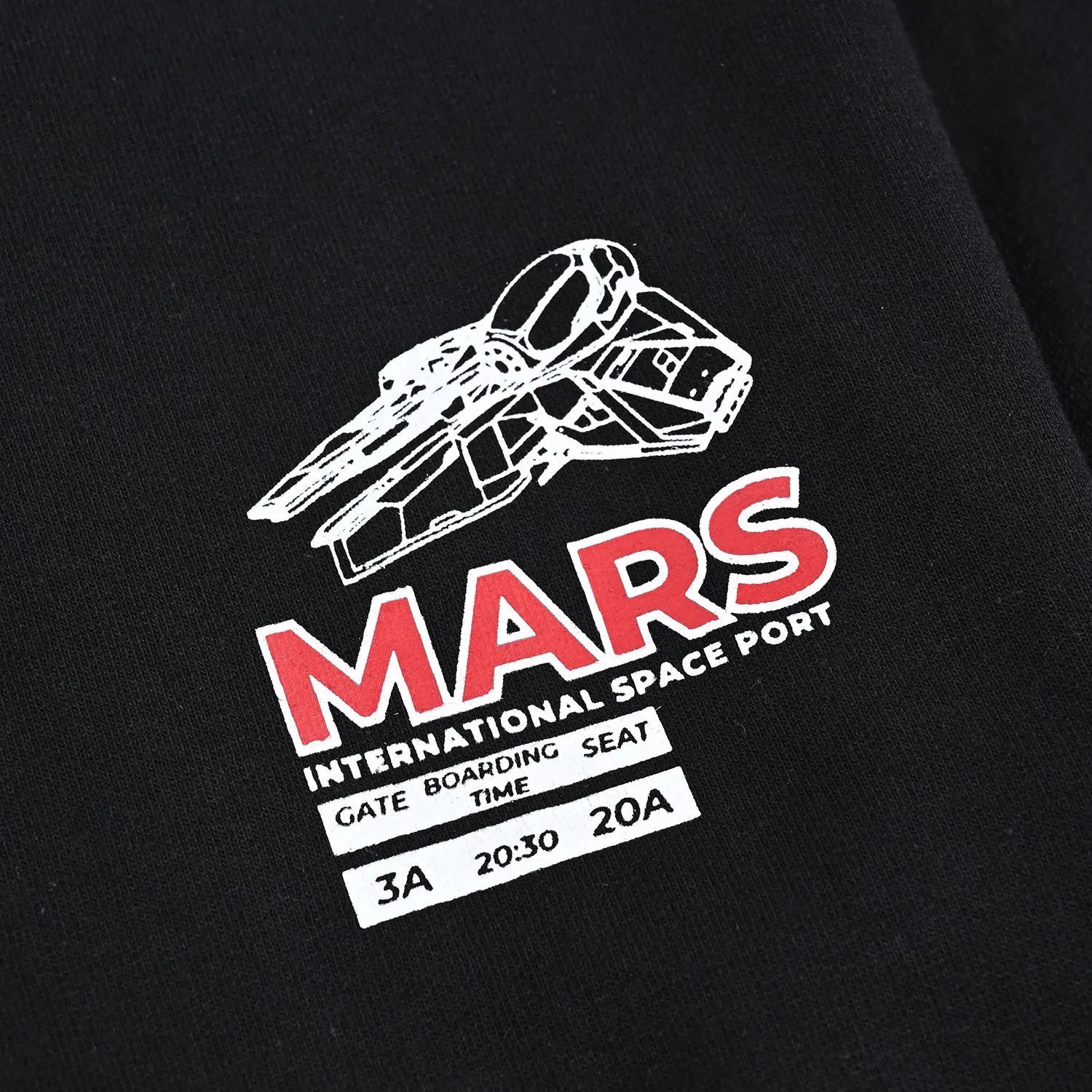 Boys Cotton Terry Sweatshirt Mars-Jet Black