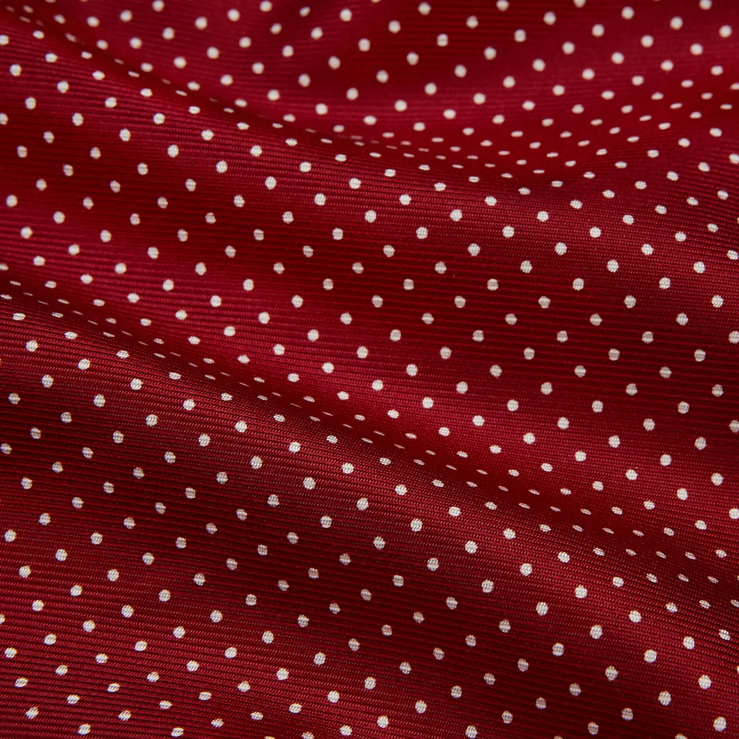 Burgundy Spot Silk Gown