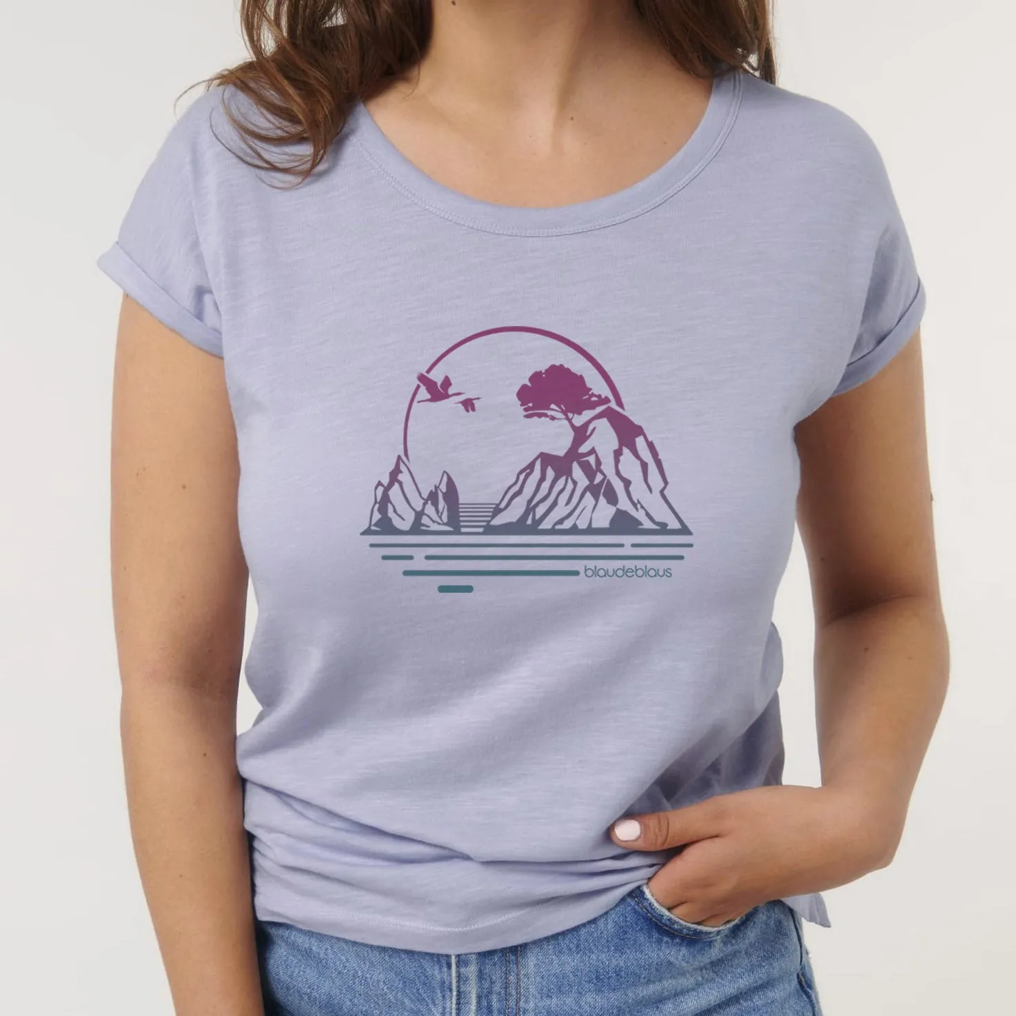 Camiseta COSTA BRAVA  lavanda  mujer