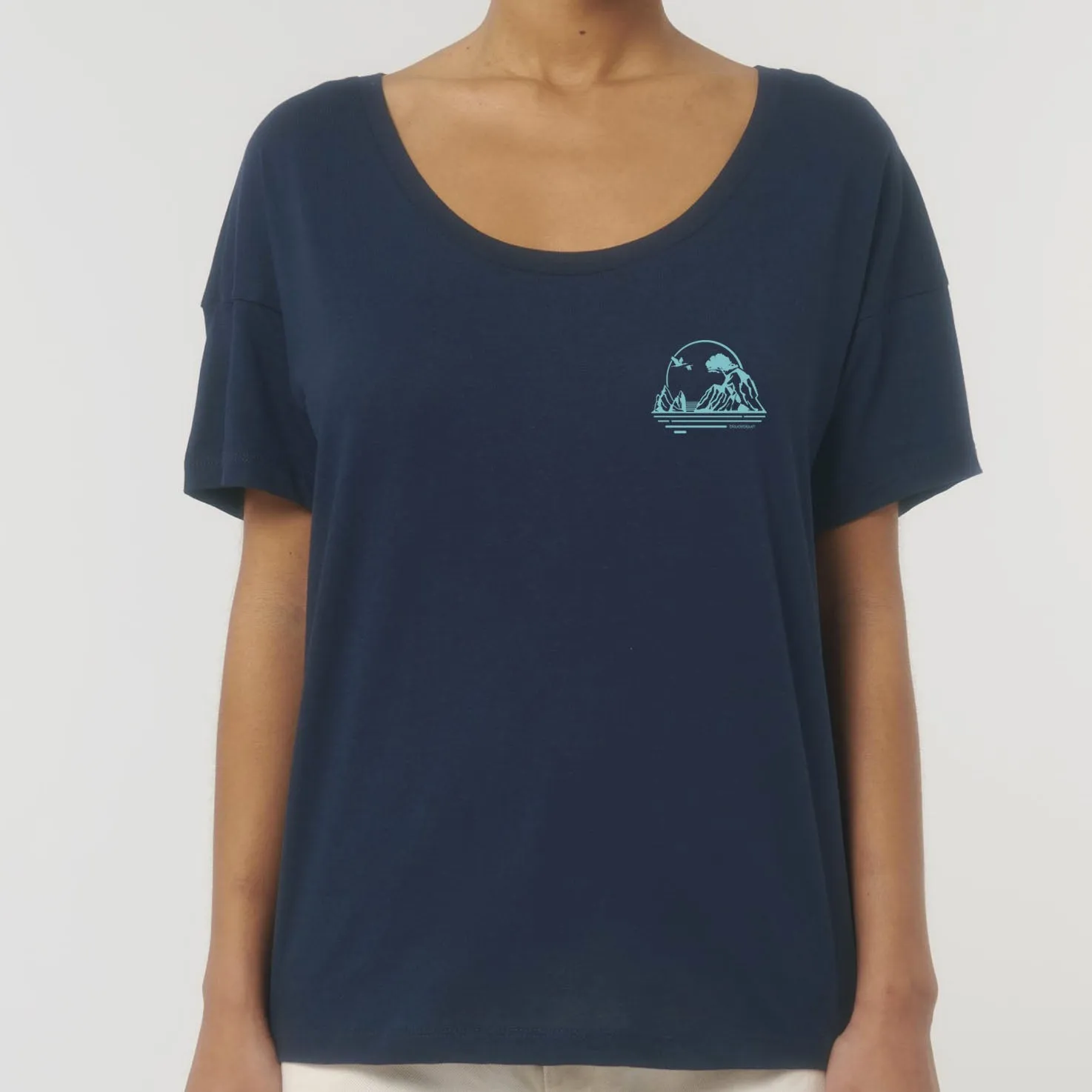 Camiseta ESPERIT DE LA COSTA BRAVA  Azul Marino  Mujer