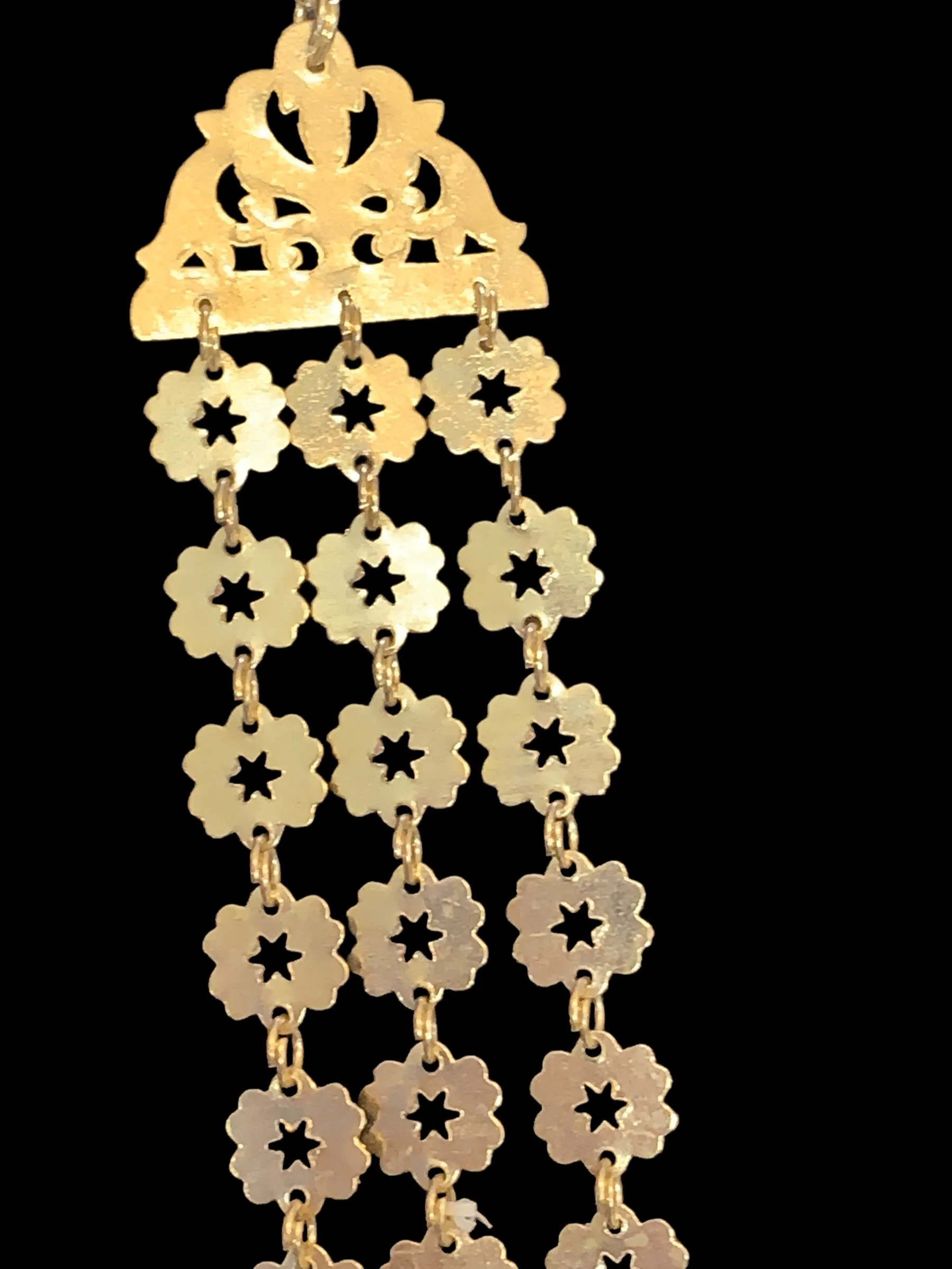 Chandan haar necklace  in silver with gold plating ( READY TO SHIP )