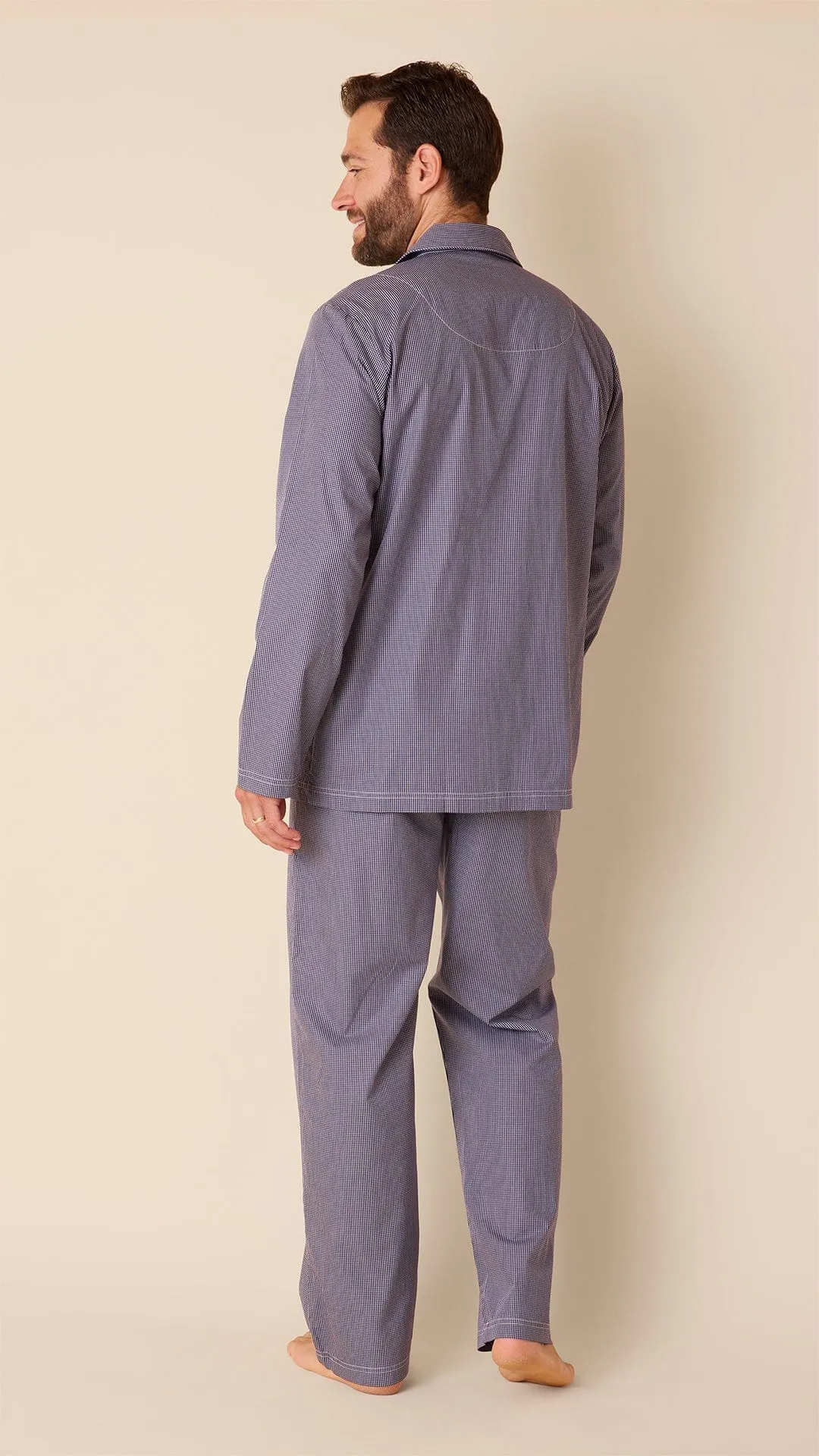 Charleston Men's Luxe Pima Pajama - Navy