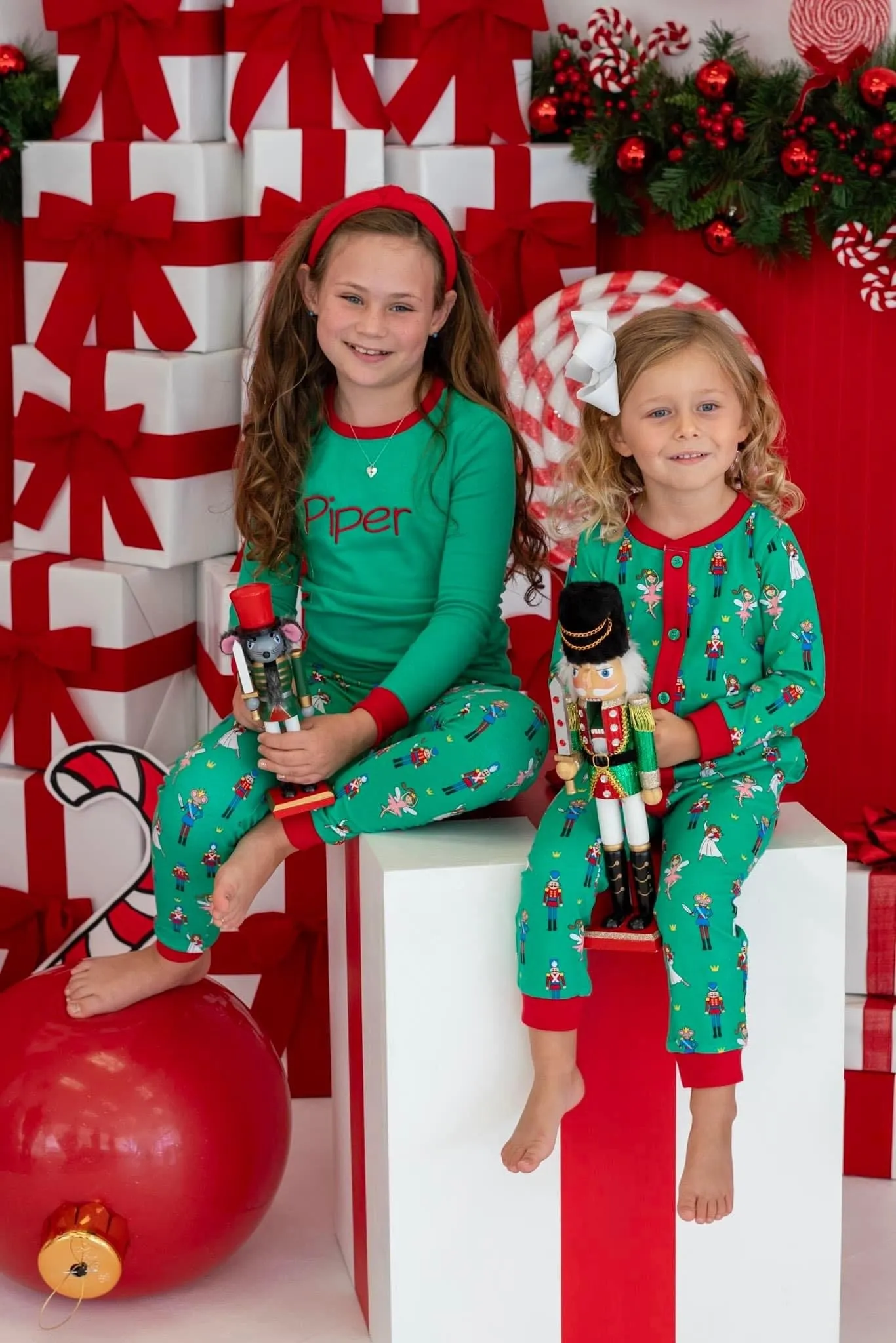 Christmas One Piece Jammies Pajama Flap Nutcracker Kids and Adults