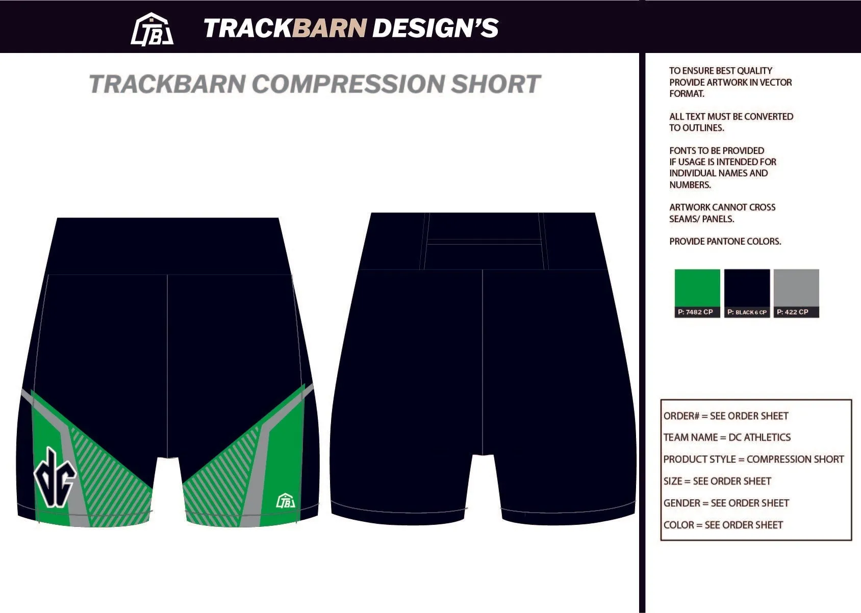 DC-Athletics- Mens Short Running Tight