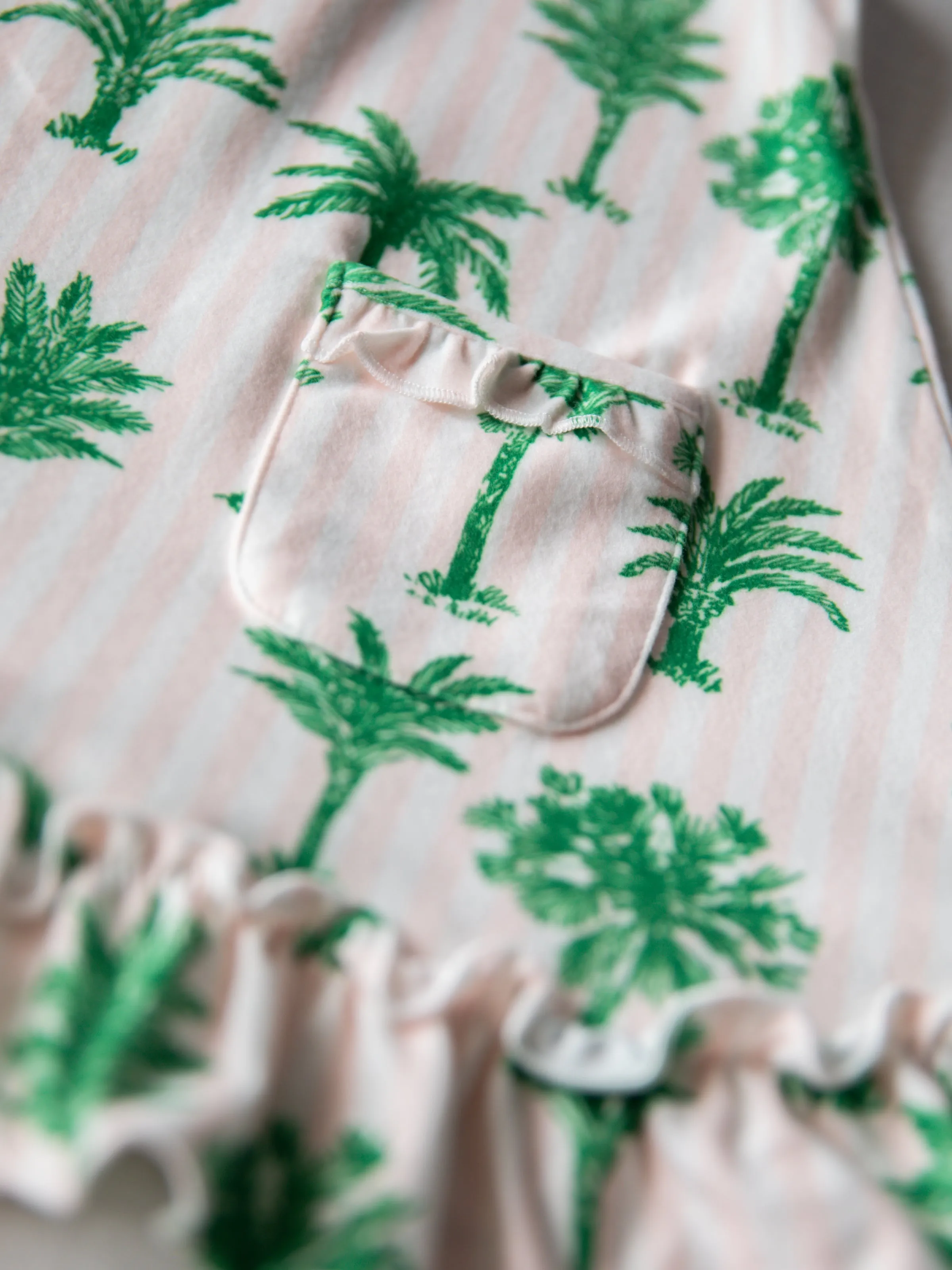 Everyday Play Dress - Palm Tree Stripes