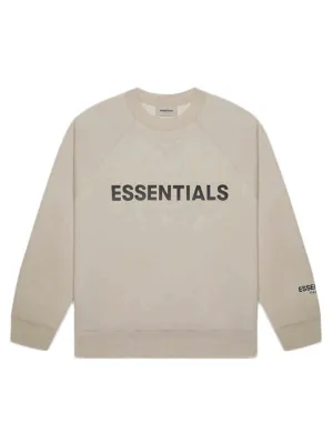 Fear Of God Essentials 3D Applique Logo Crewneck String/Tan [SS20]