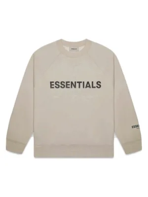 Fear Of God Essentials Applique Logo Crewneck Olive/Khaki [FW20]