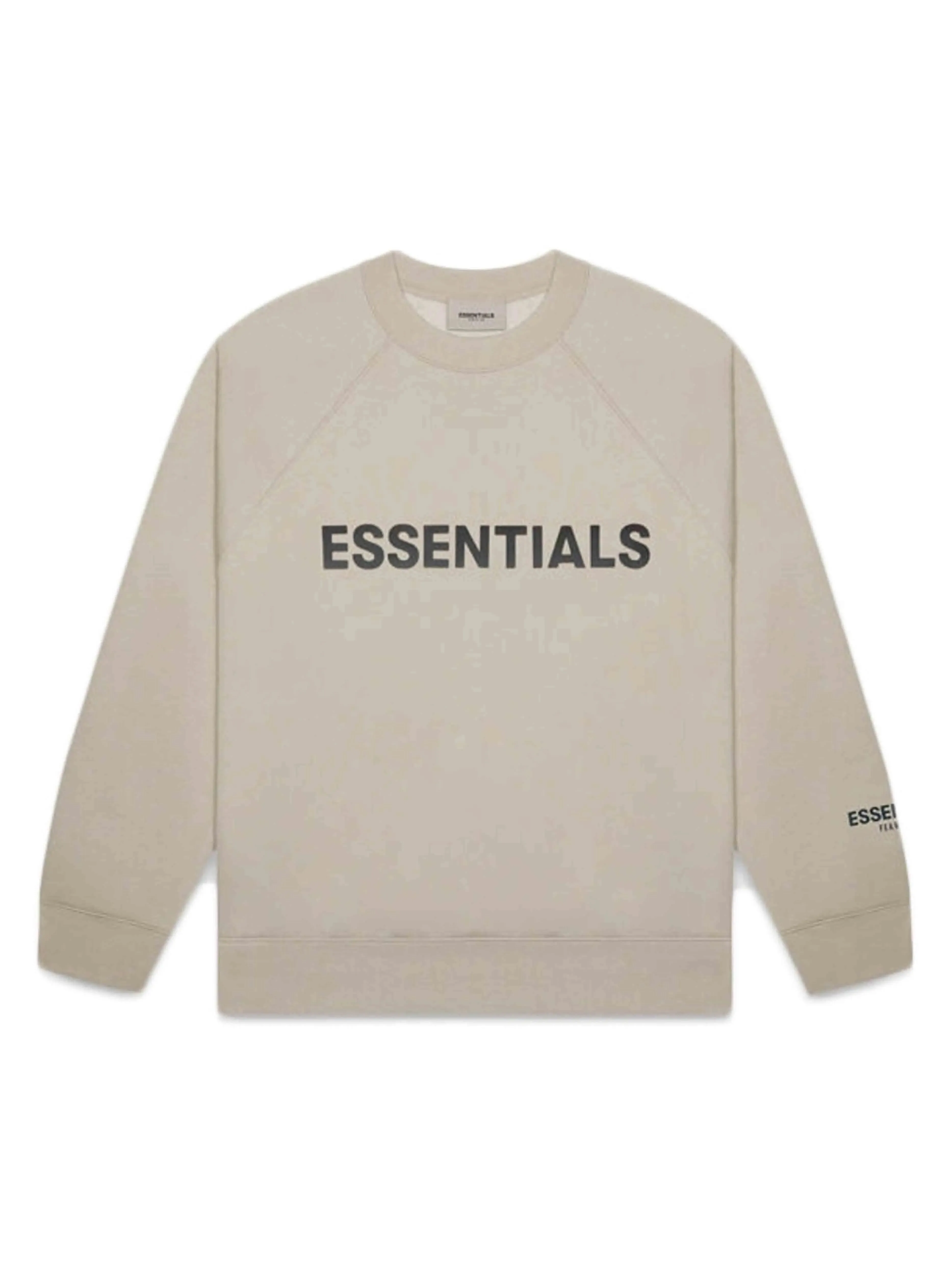 Fear Of God Essentials Applique Logo Crewneck Olive/Khaki [FW20]