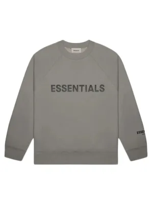 FOG ESSENTIALS 3D Silicon Applique Crewneck Charcoal [SS20]