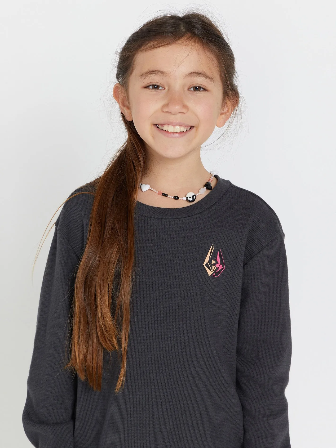 Girls Thermality Long Sleeve Shirt - Vintage Black