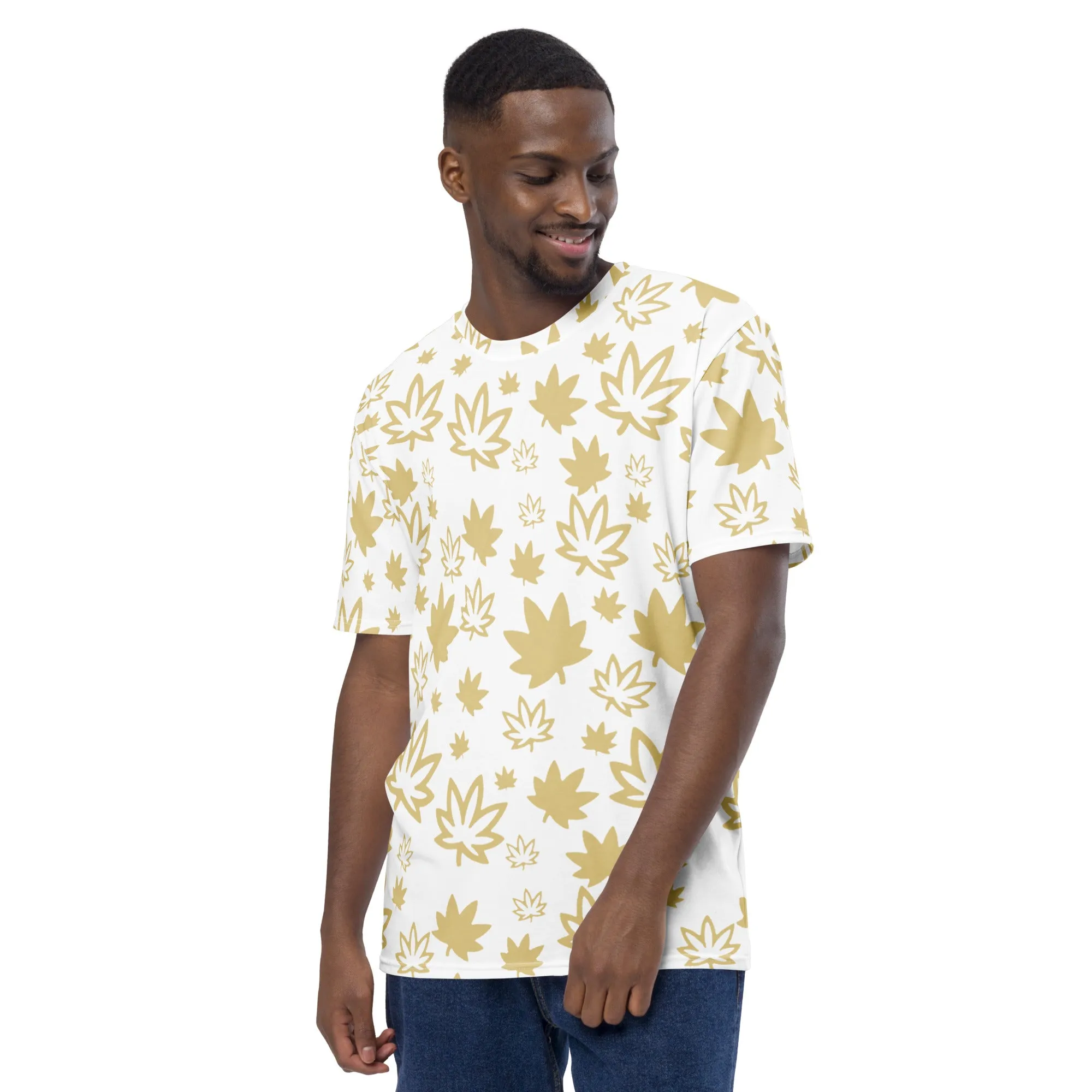 Gold Leaf AOP Men's t-shirt