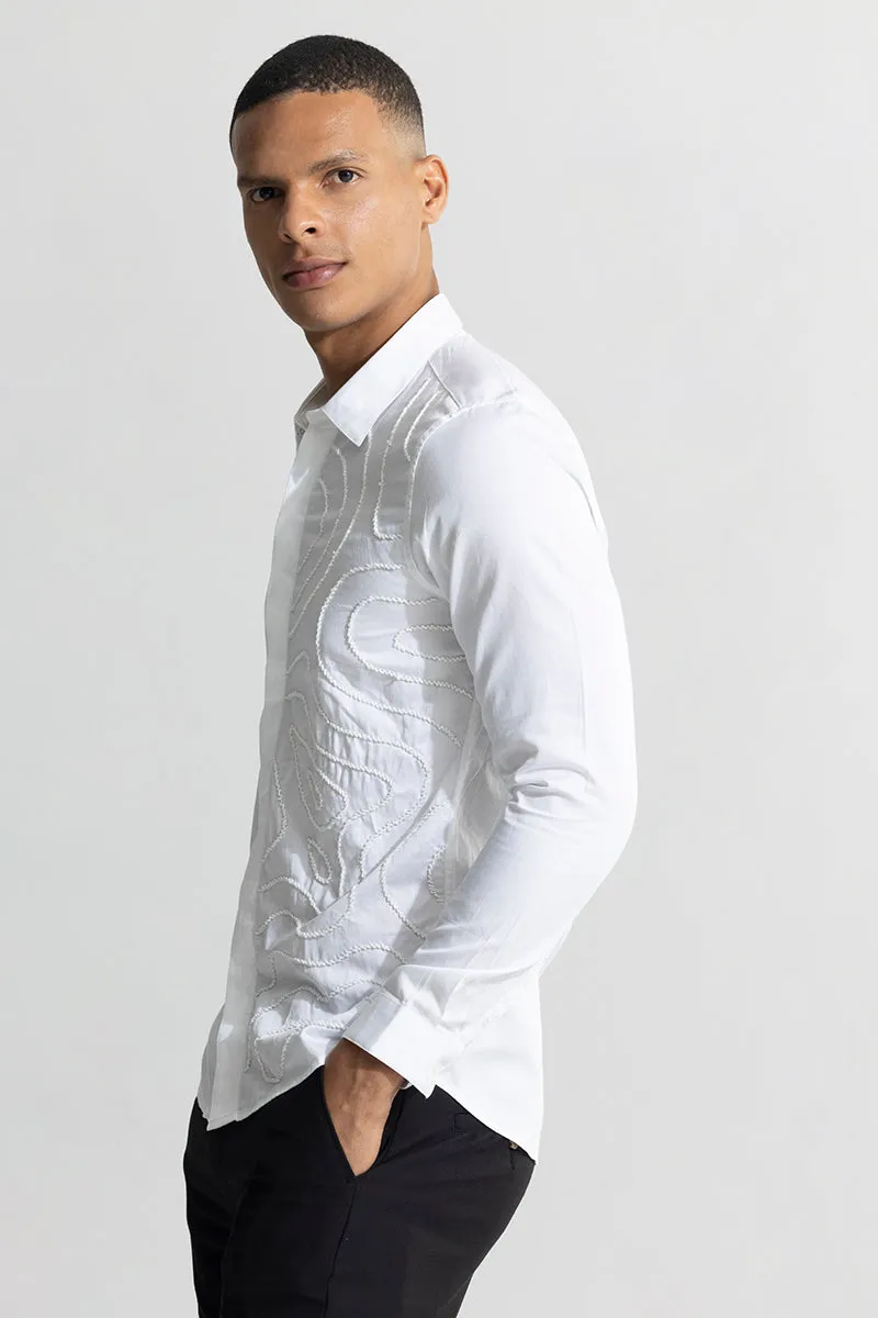 Grafer Beaded White Shirt