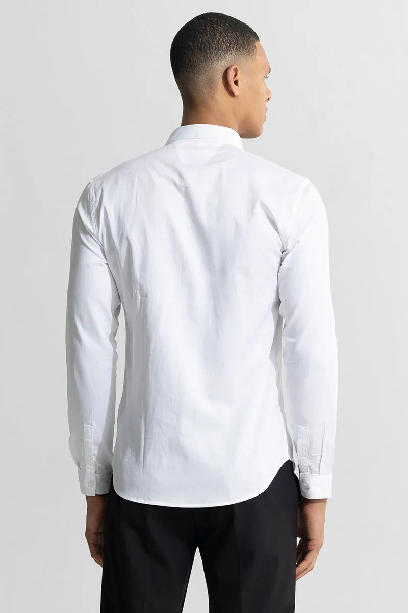 Elegant Grafer White Beaded Shirt for Stylish Occasions