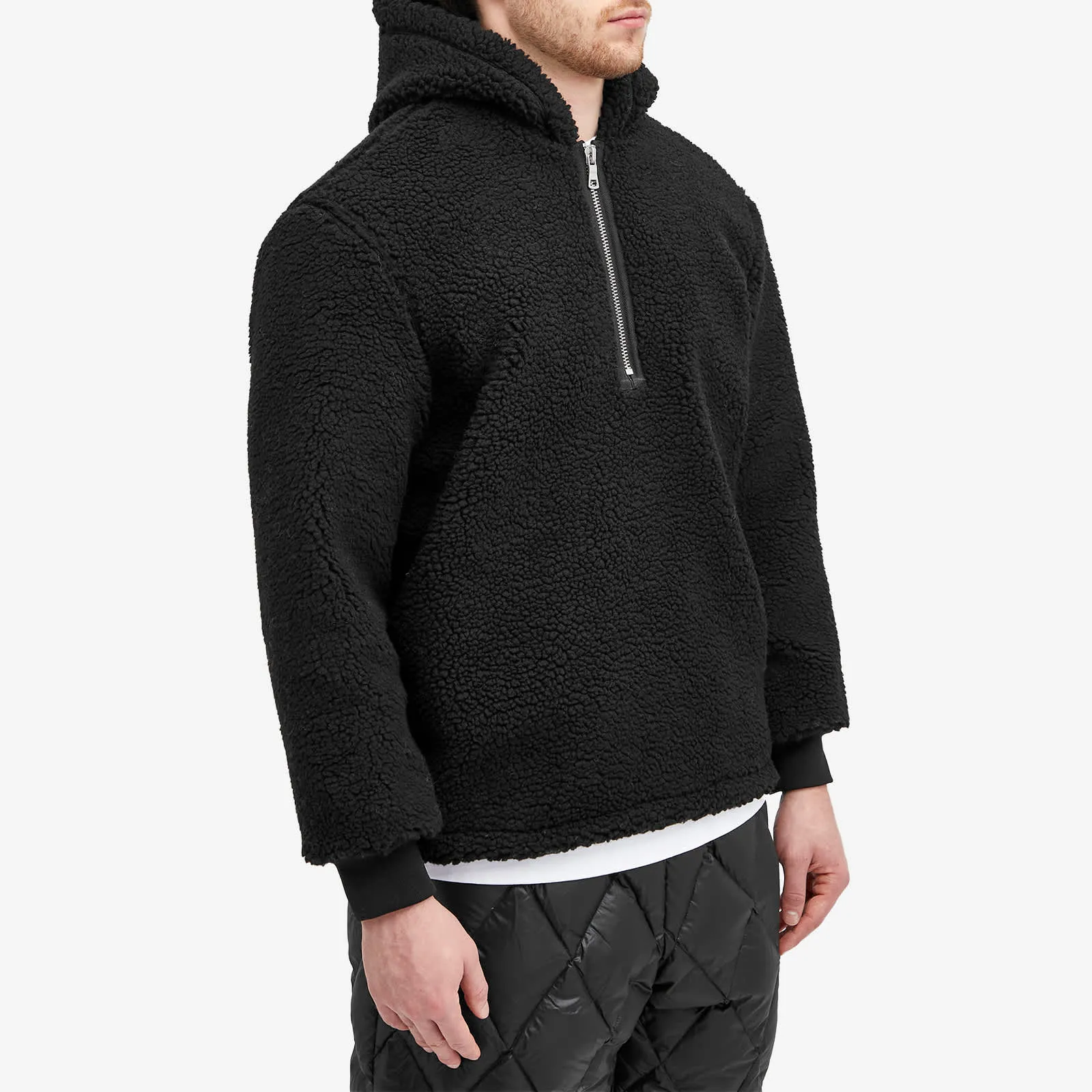 Mki Shearling hoodie, black