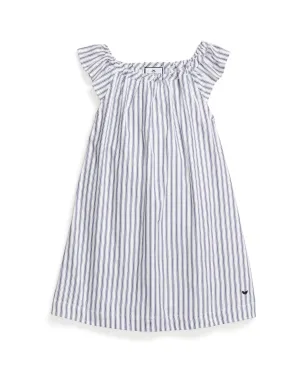 Navy French Ticking Isabelle Nightgown