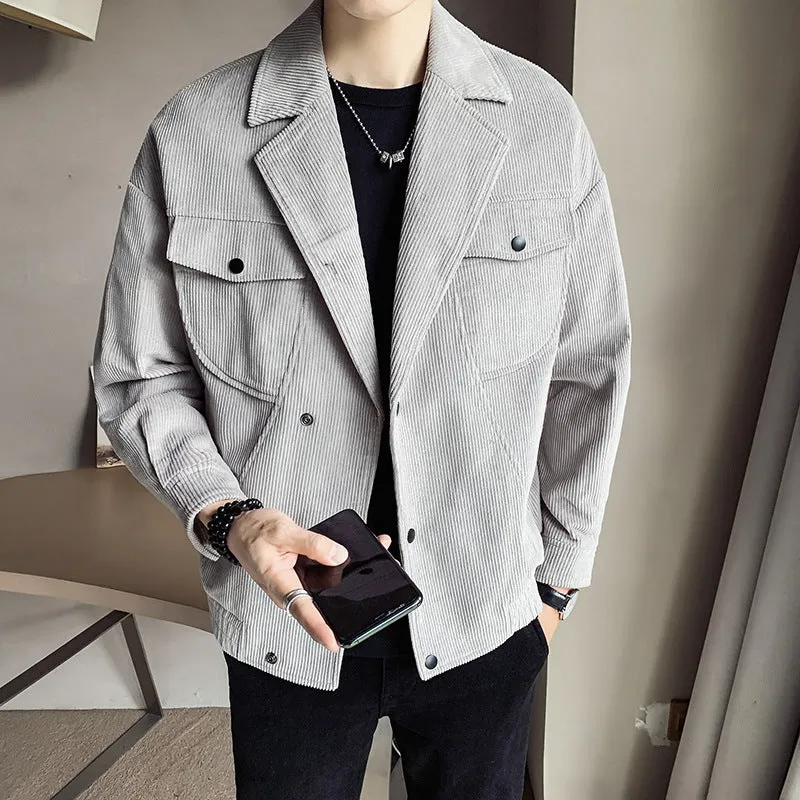 New Corduroy Jacket Men's Spring And Autumn Jackets