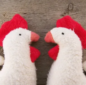 Organic Clucky Chicken Toy Lovingly Handcrafted in the USA