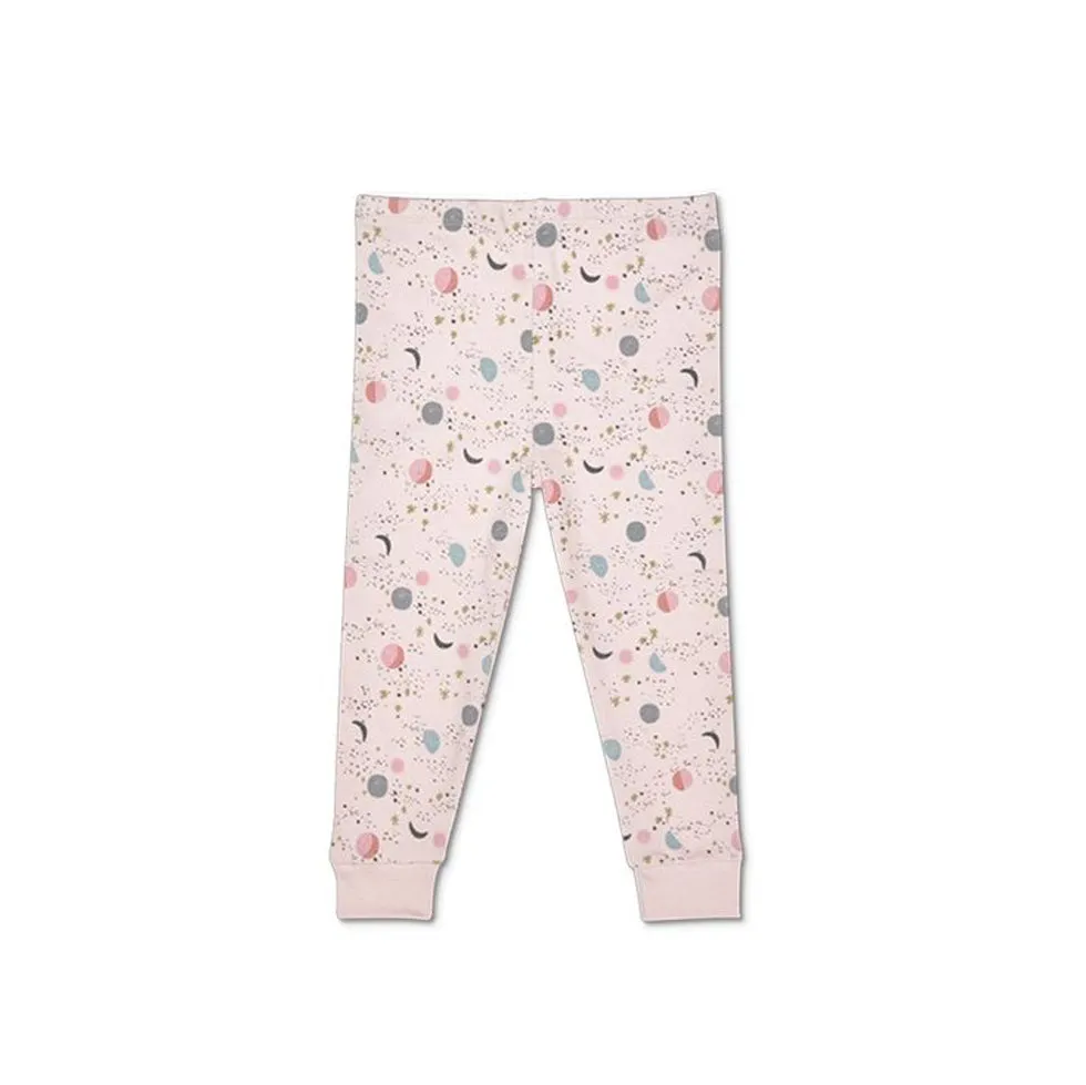 Organic Cotton Pajama - Pink moon & stars