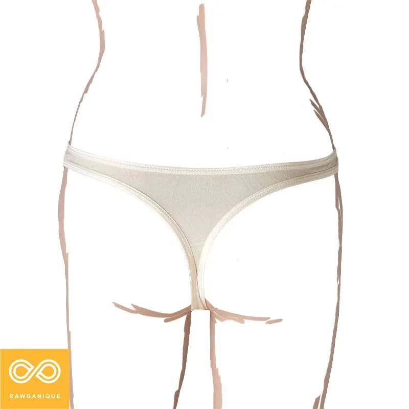 Organic Cotton Sheer Thong (JENNY)