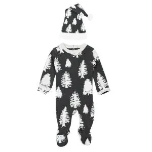 Organic Footie & Cap Set- Timbrrr!