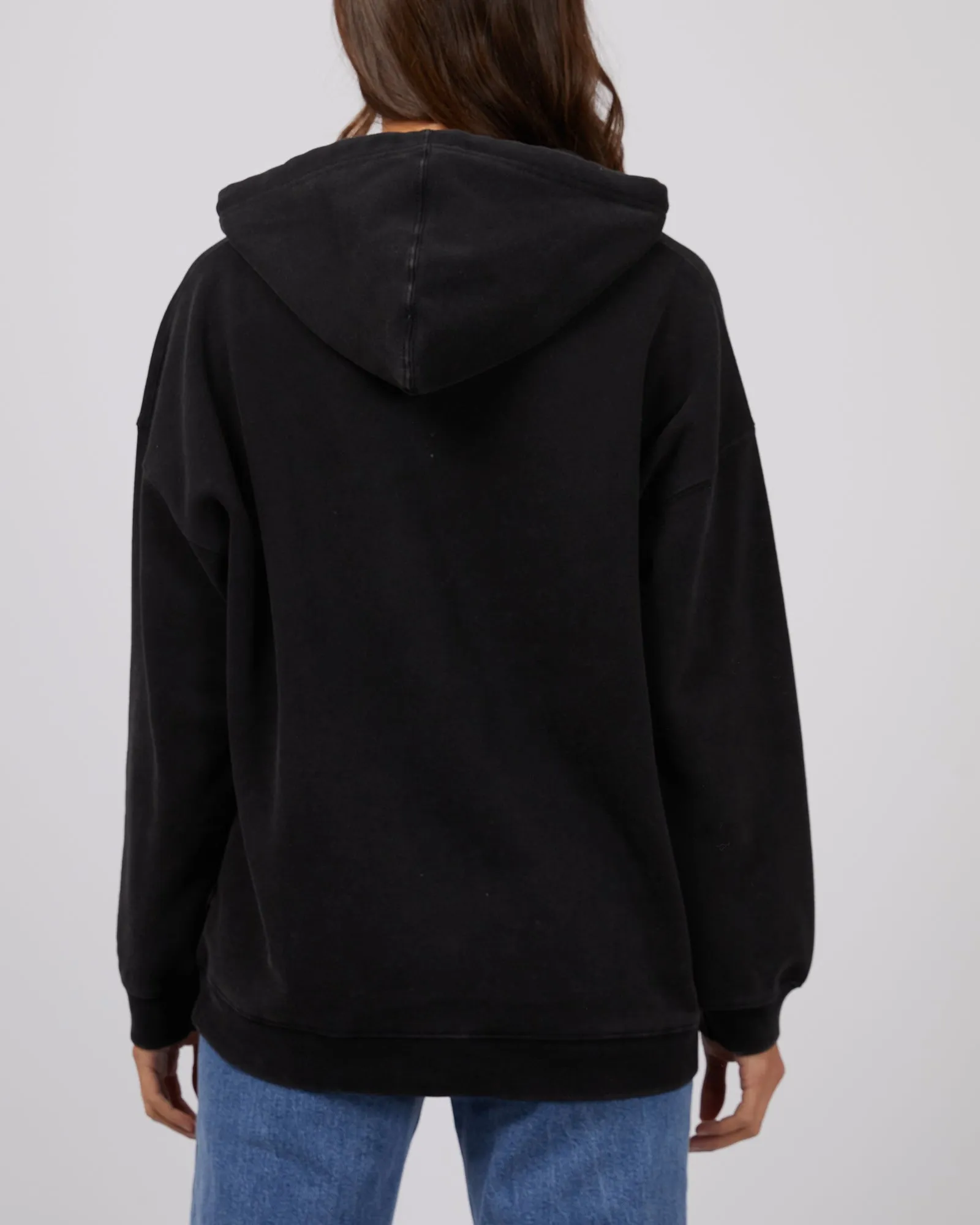 Oversized Hoody Washed Black