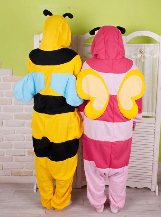 PITaPATs kids onesie animal jumpsuit costume - long sleeve bumblebee