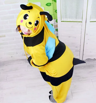 PITaPATs kids onesie animal jumpsuit costume - long sleeve bumblebee