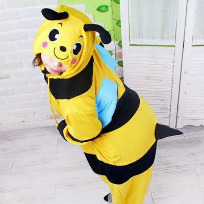 PITaPATs kids onesie animal jumpsuit costume - long sleeve bumblebee