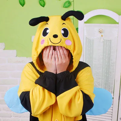 PITaPATs kids onesie animal jumpsuit costume - long sleeve bumblebee