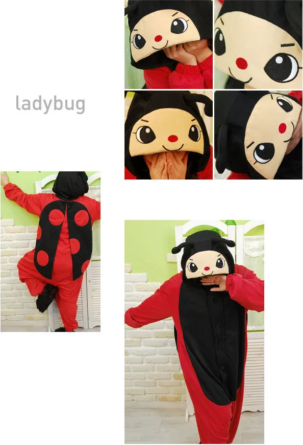 PITaPATs onesie animal jumpsuit costume - long sleeve ladybug