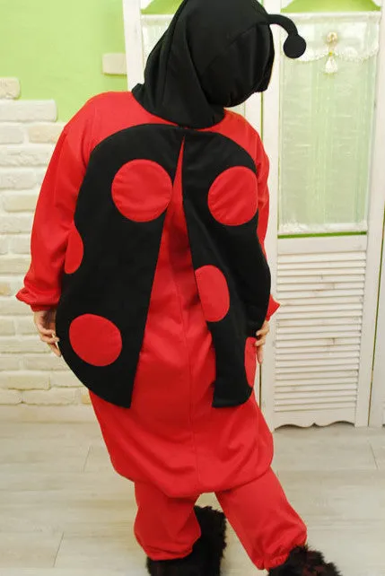 PITaPATs onesie animal jumpsuit costume - long sleeve ladybug