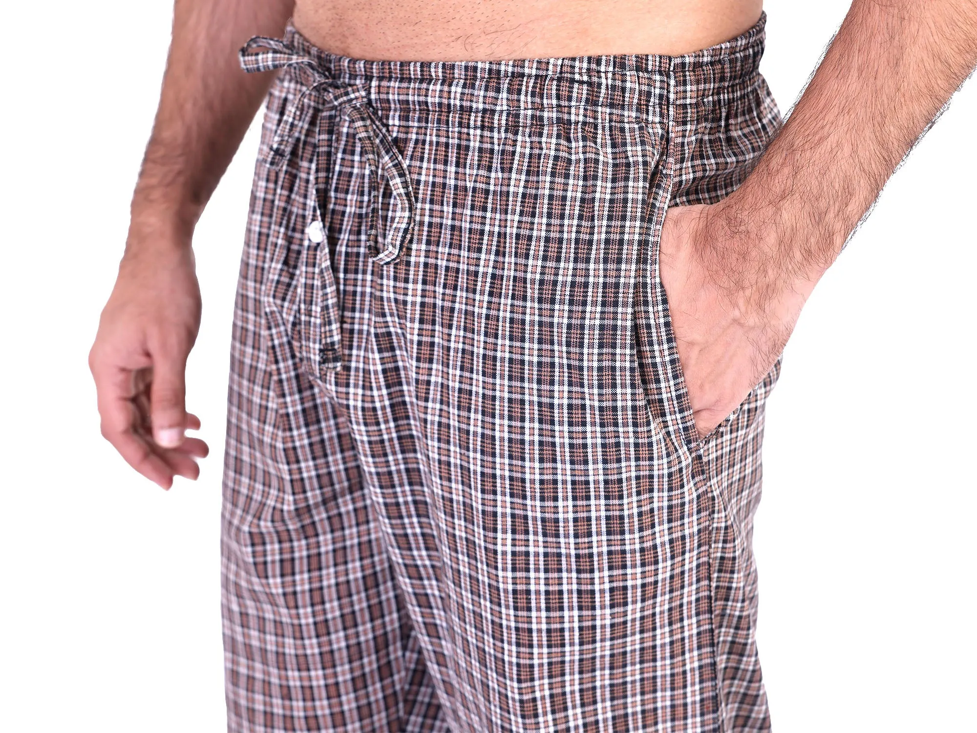 Plaid Pajama Pants for Men