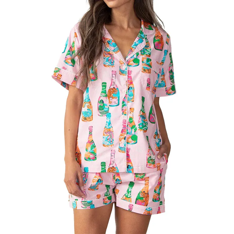 PRINTFRESH | Pop the Bubbly Short Sleep Set