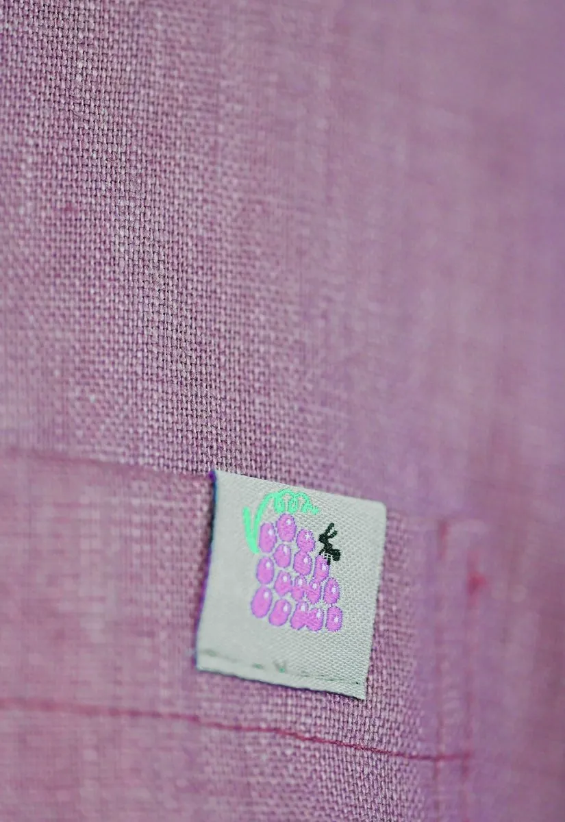 "Tutti Frutti" Linen Shirt - Purple Grape