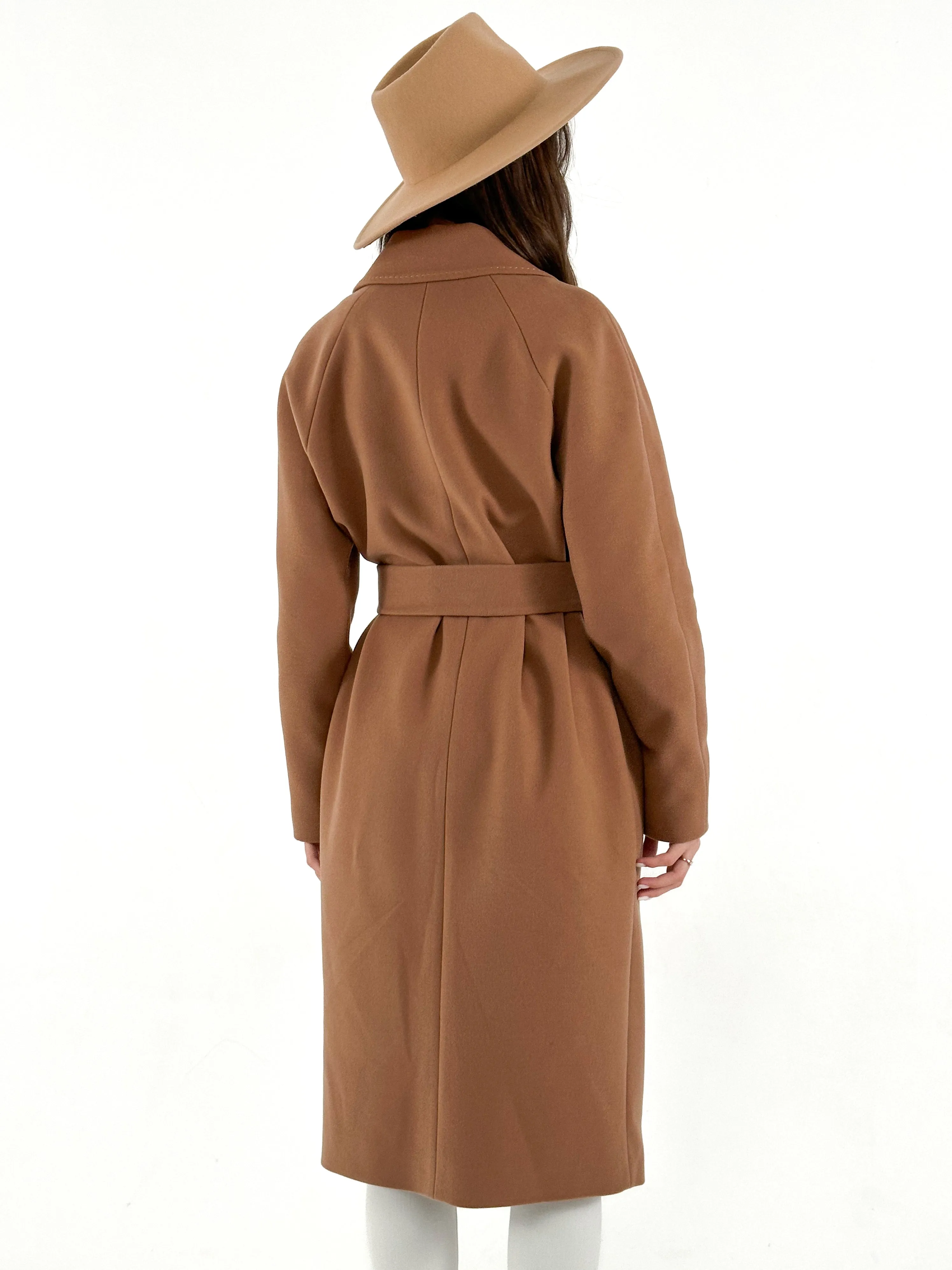 Relaxed Fit Wool Cashmere Coat