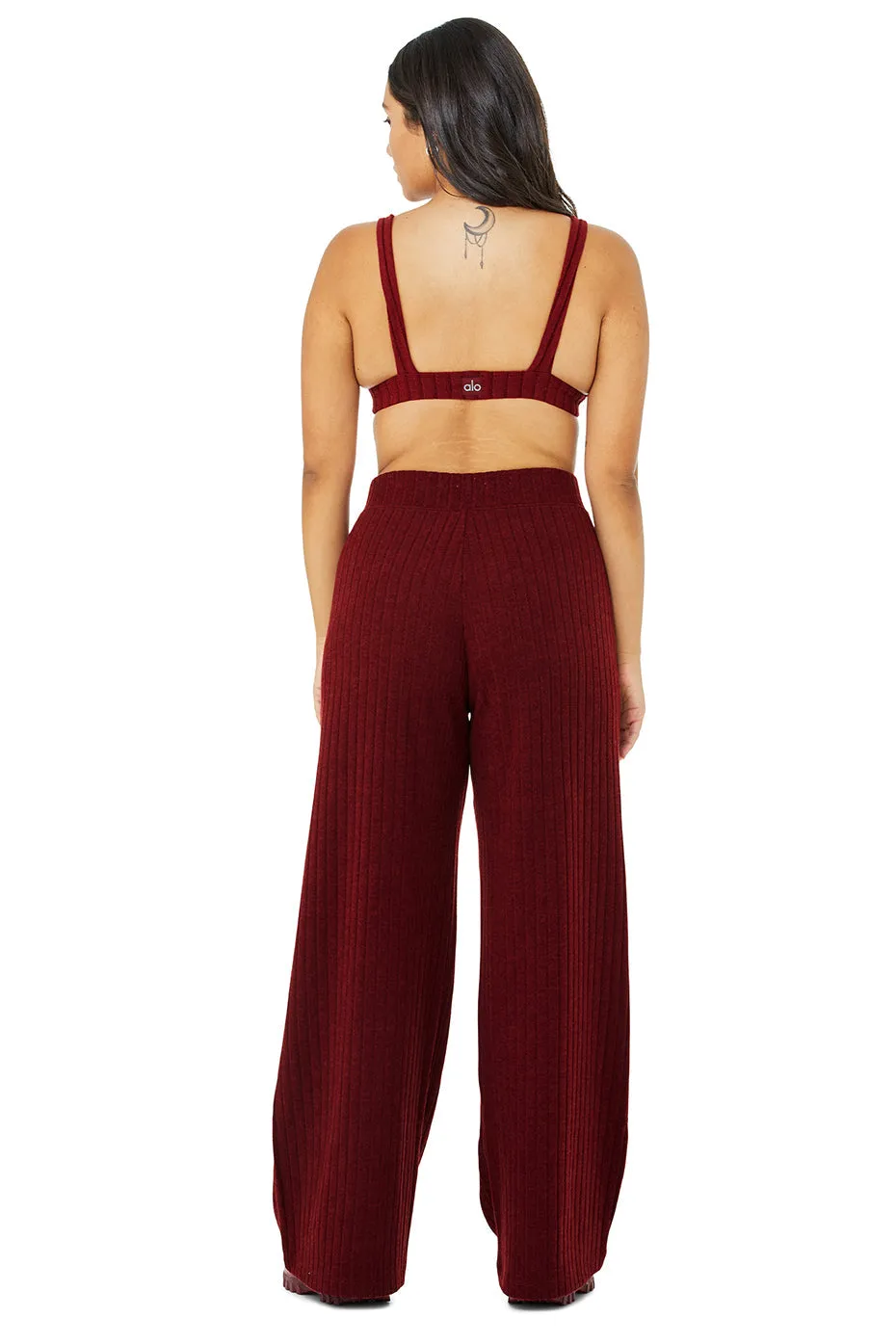 Ribbed Take Comfort Bra & Ribbed Take Comfort Wide Leg Pant Set