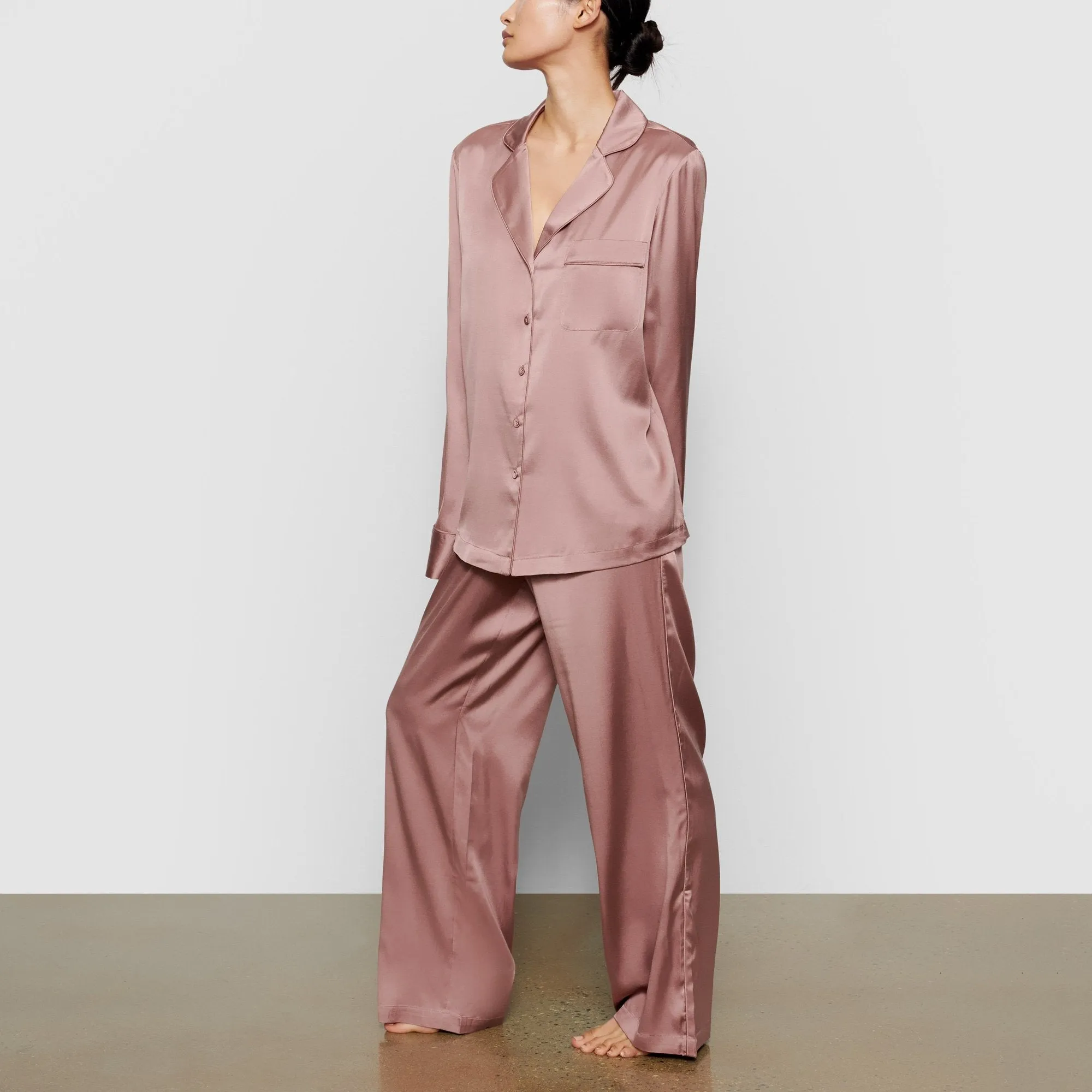 SILK SLEEP PANT | ROSE