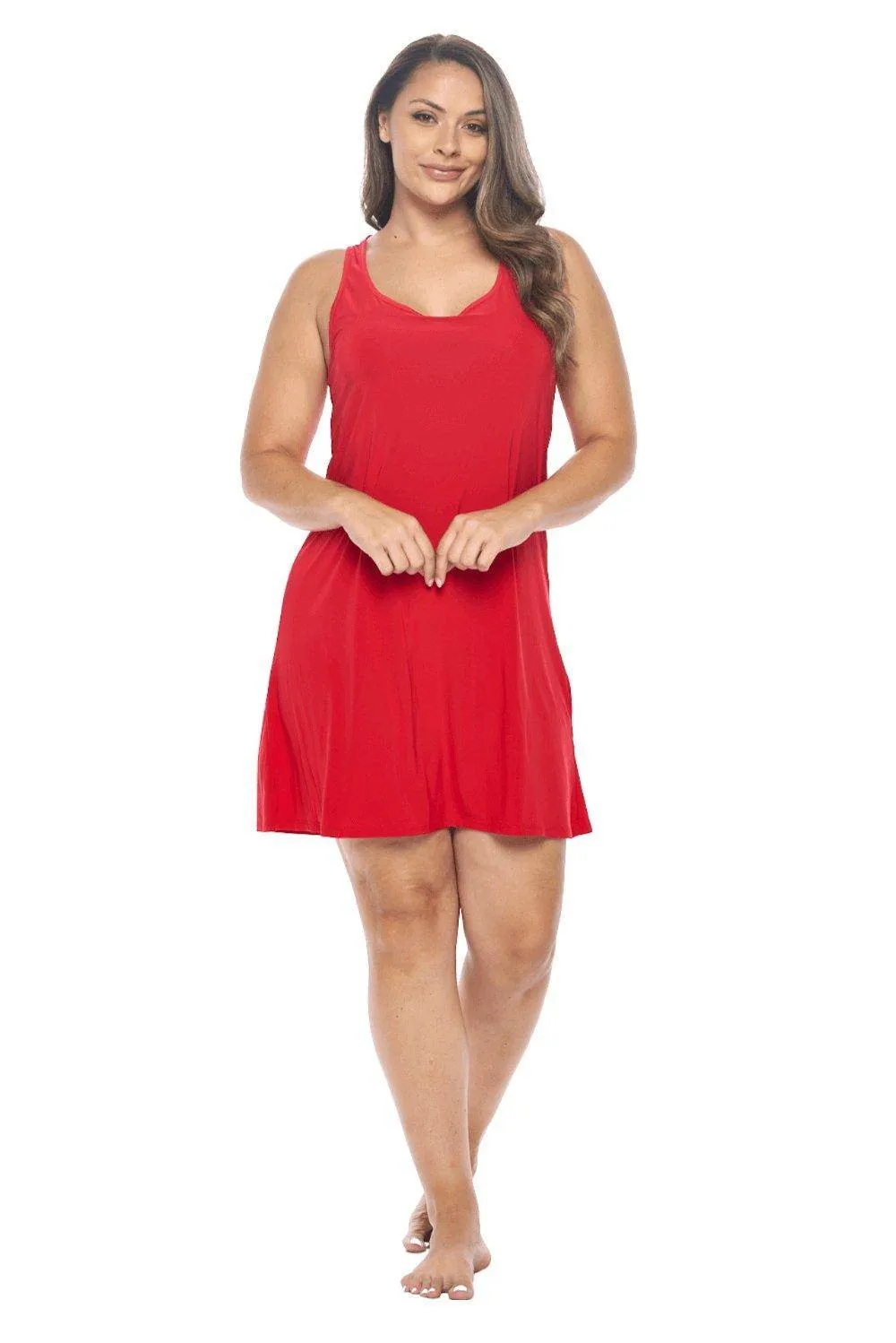 Tank Pajama Gown & Shortlette 9" Set | Red