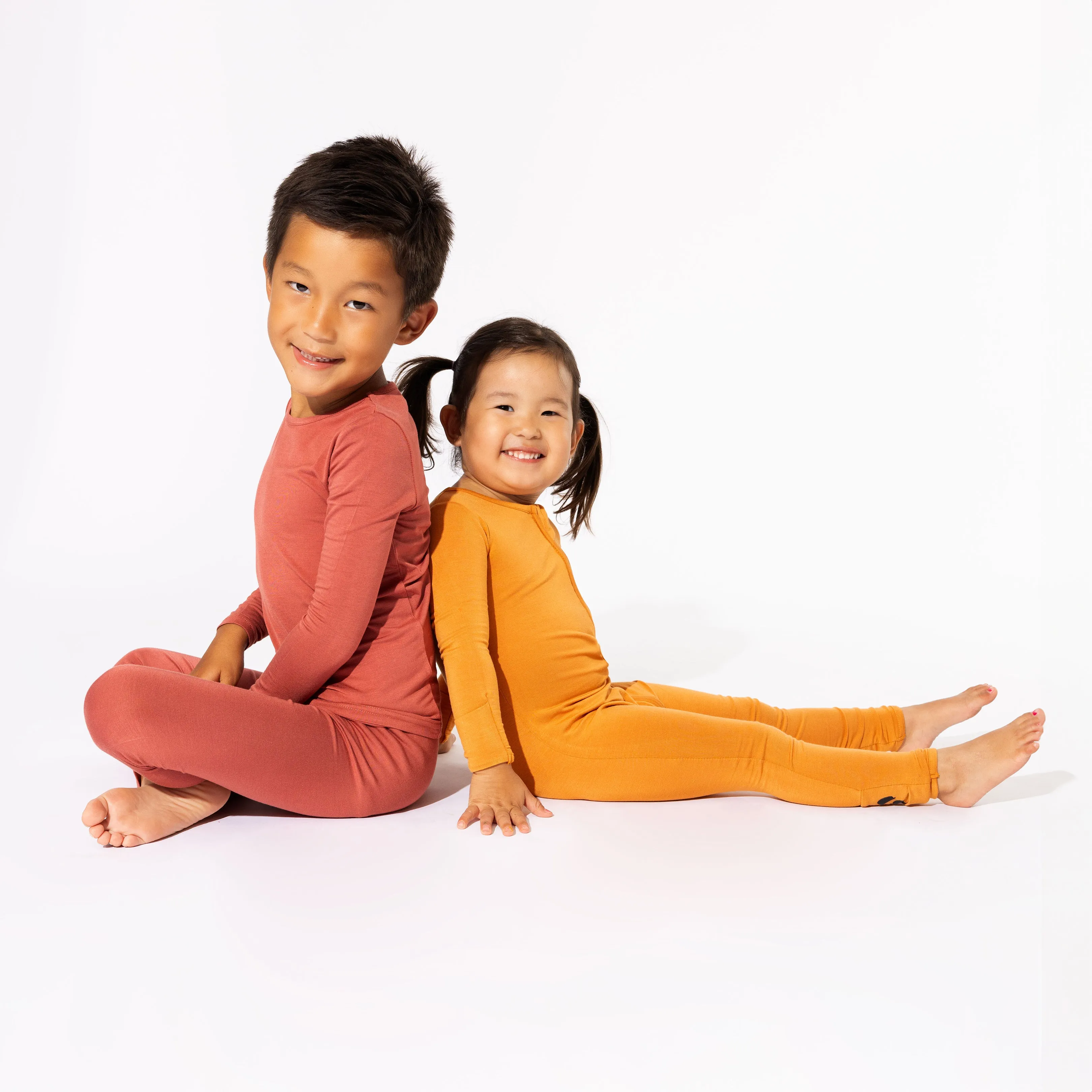 Terracotta Bamboo Kids Pajamas