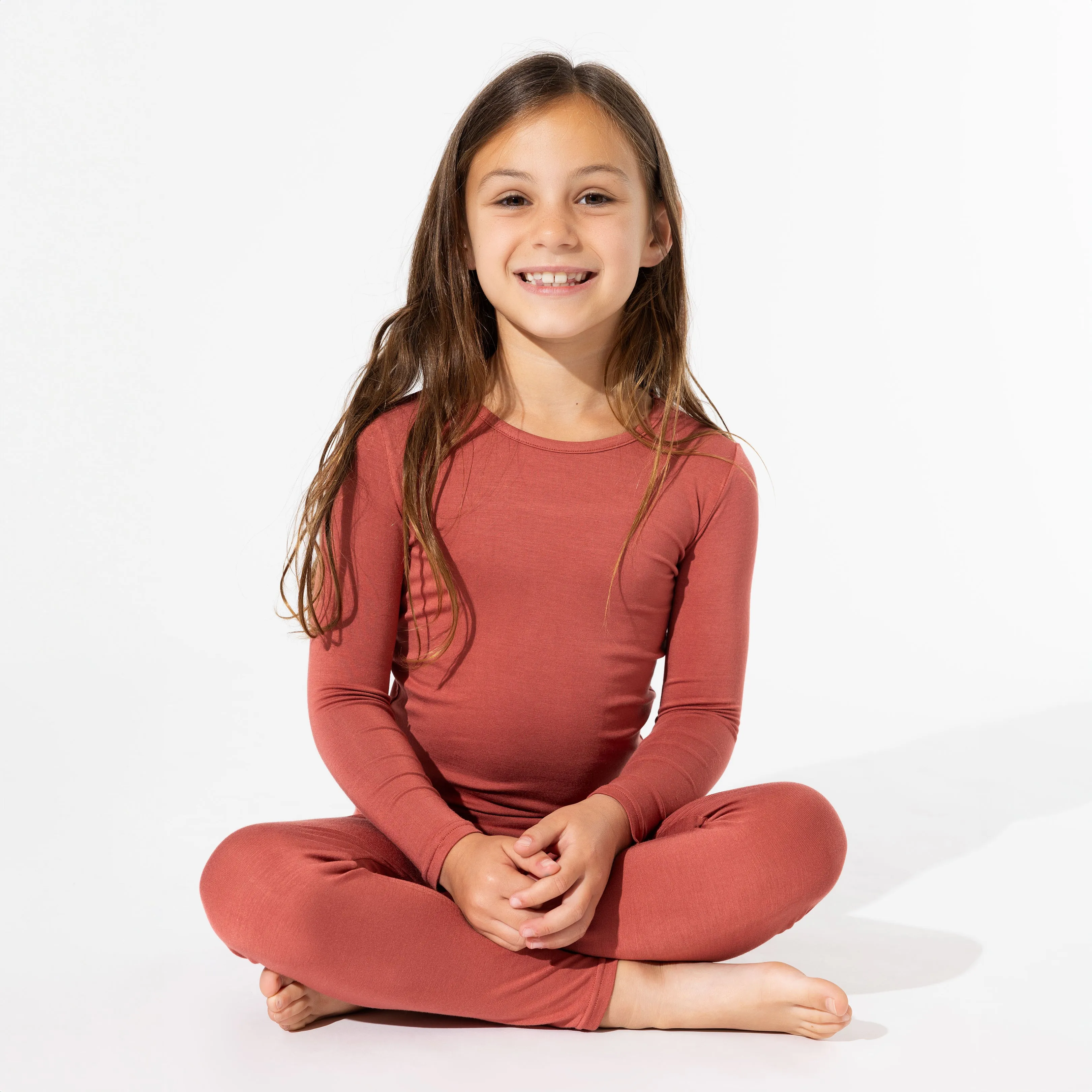 Terracotta Bamboo Kids Pajamas